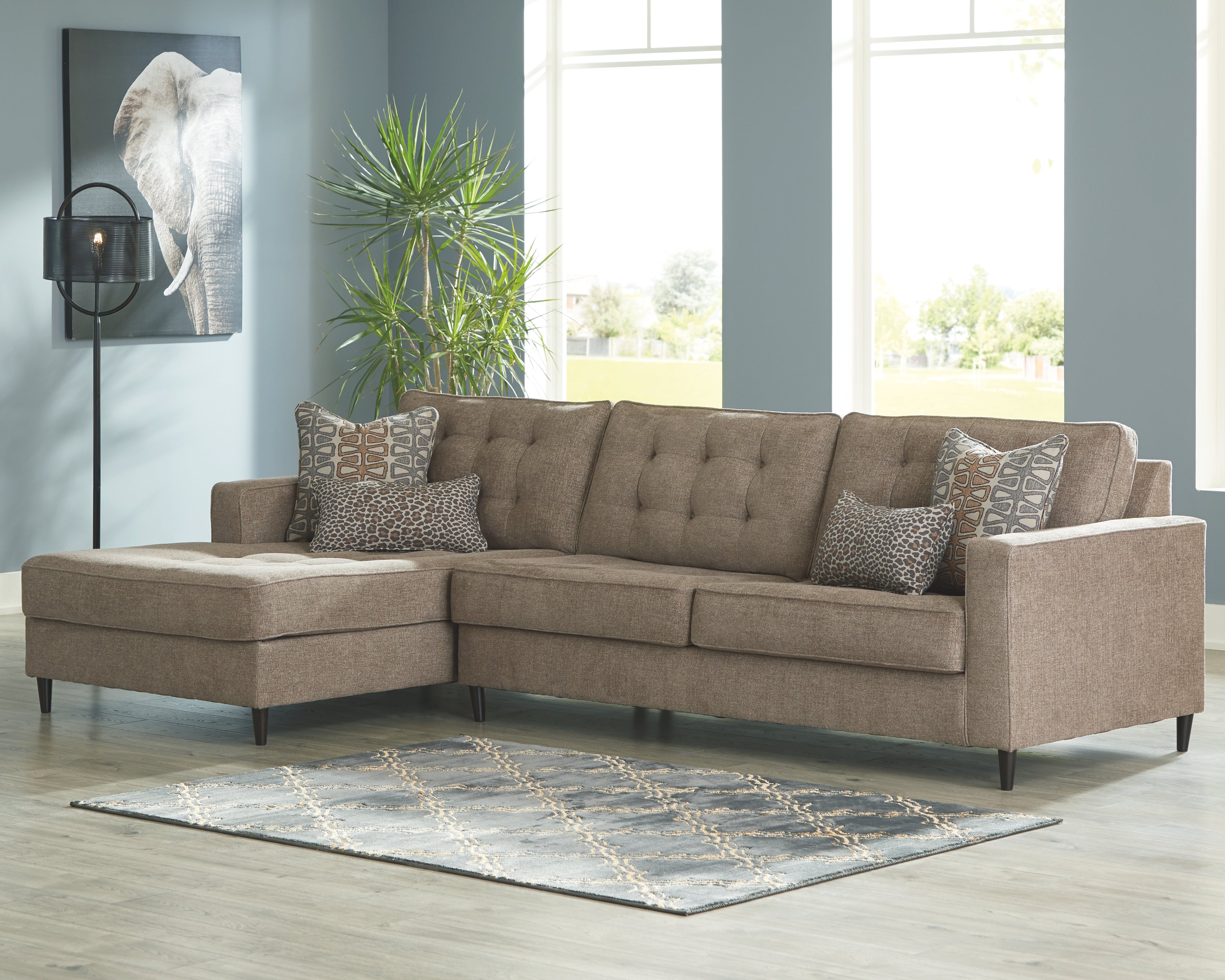 Flintshire Signature Design by Ashley 2-Piece Sectional with Chaise