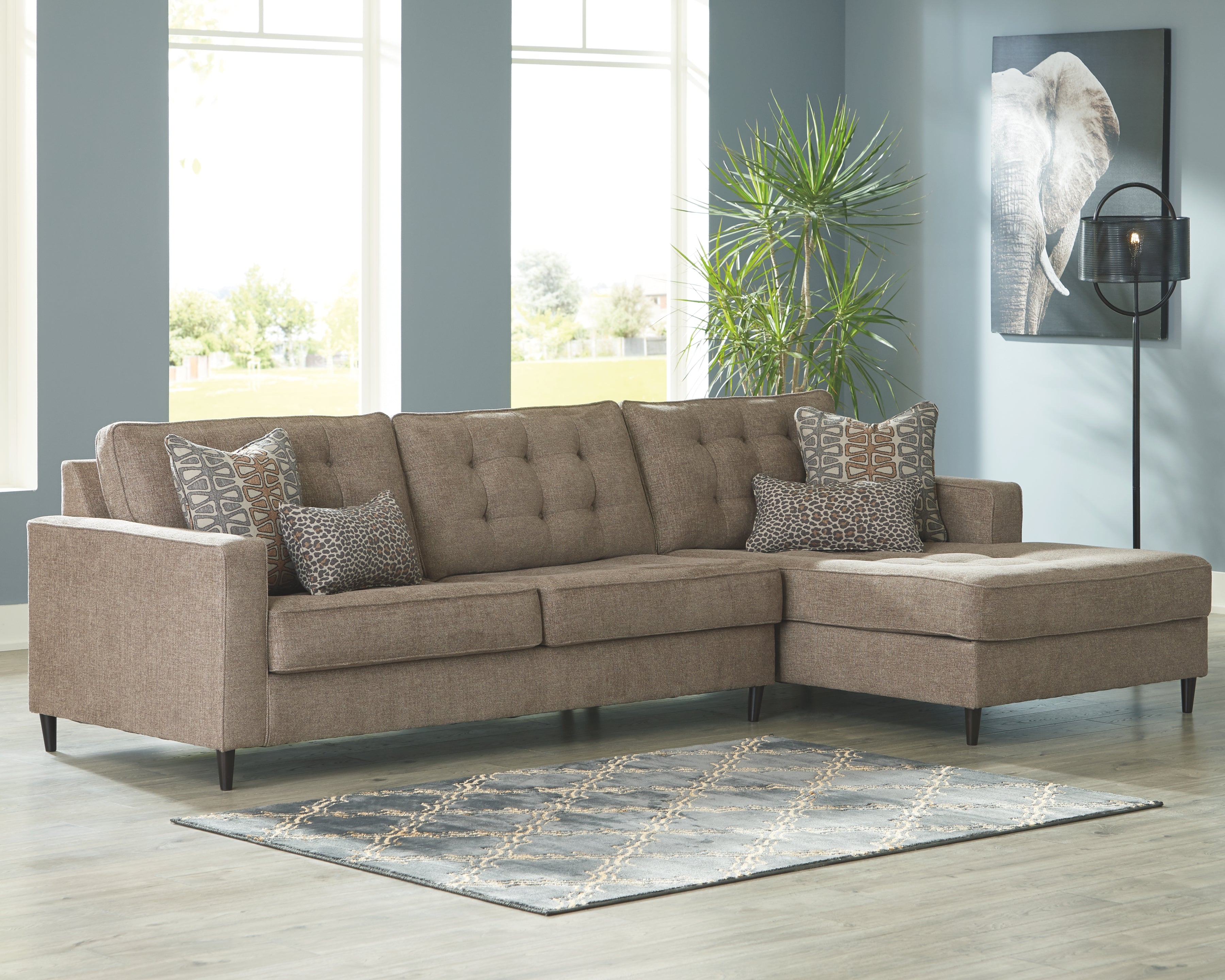 Flintshire Signature Design by Ashley 2-Piece Sectional with Chaise