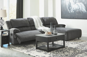 Clonmel Signature Design by Ashley 3-Piece Reclining Sectional with Chaise