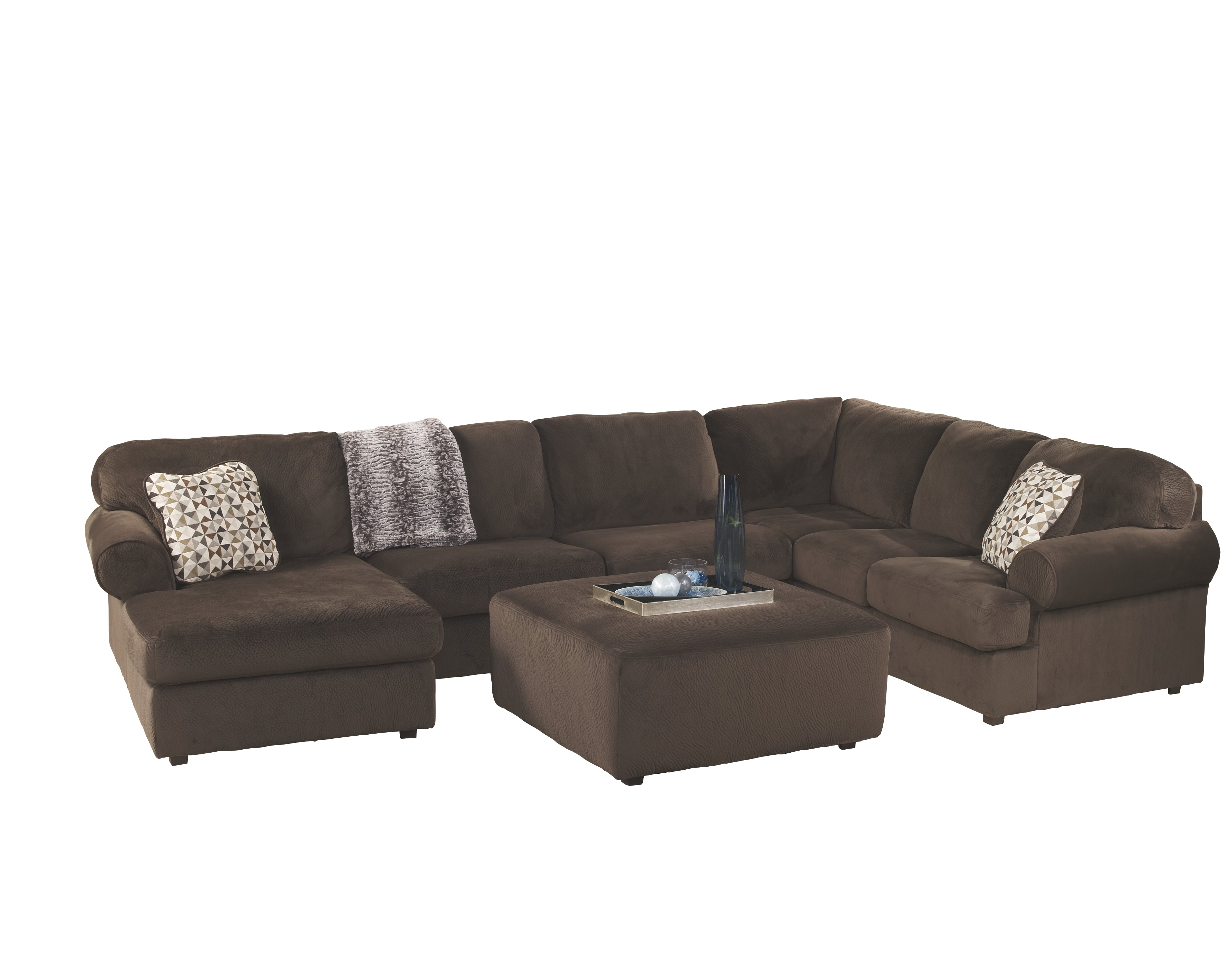 Jessa place deals chocolate sectional