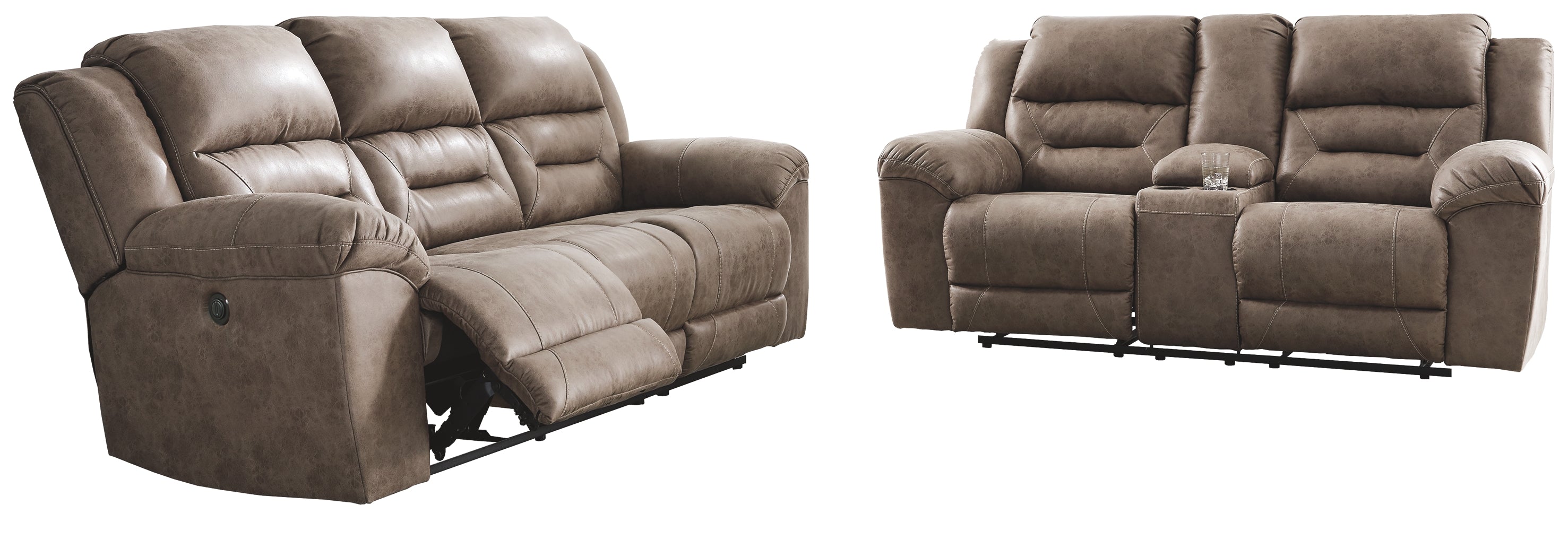 Stoneland Signature Design Contemporary Power Reclining 2-Piece Living Room Set