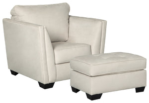 Filone Signature Design 2-Piece Chair with Ottoman