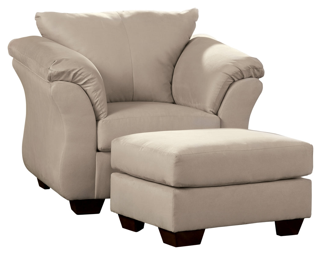 Darcy Signature Design 2-Piece Chair and Ottoman Set