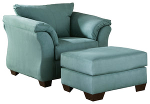 Darcy Signature Design 2-Piece Chair and Ottoman Set