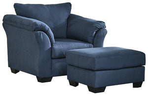 Darcy Signature Design 2-Piece Chair and Ottoman Set