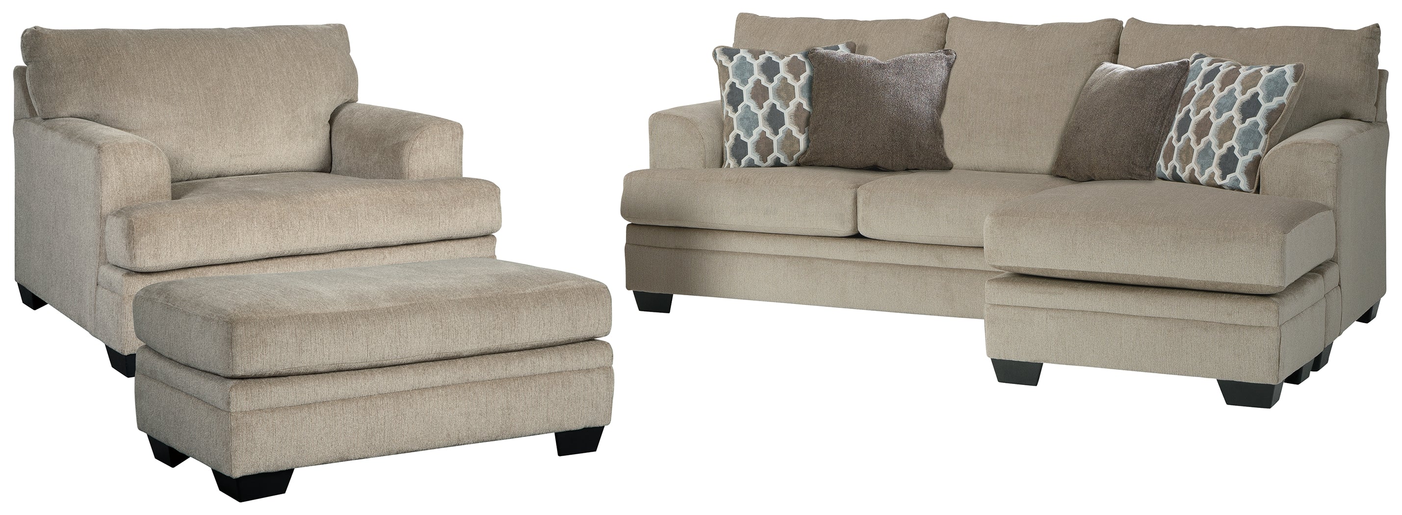 Dorsten Signature Design 3-Piece Living Room Set with Ottoman