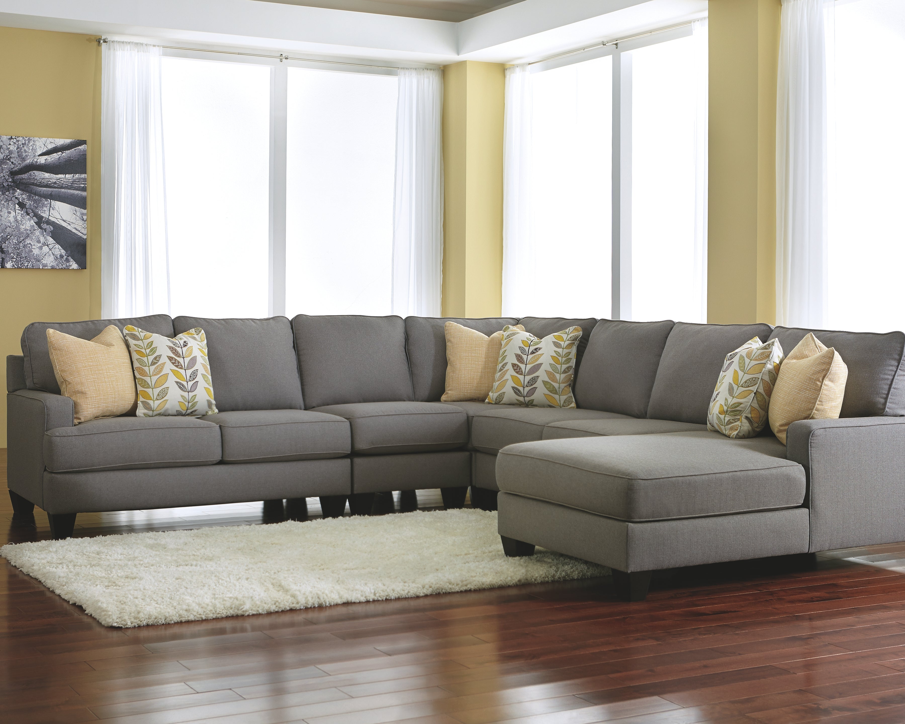 Chamberly Signature Design by Ashley 5-Piece Sectional with Chaise