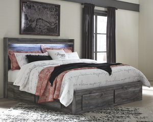 Baystorm Signature Design by Ashley King Panel Bed with 4 Storage Drawers