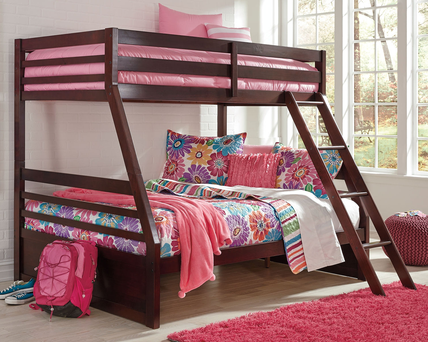 Halanton Signature Design by Ashley Twin over Full Bunk Bed