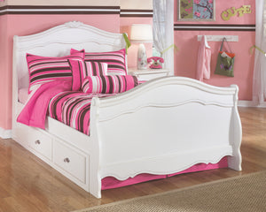 Exquisite Signature Design by Ashley Full Sleigh Bed with 4 Storage Drawers