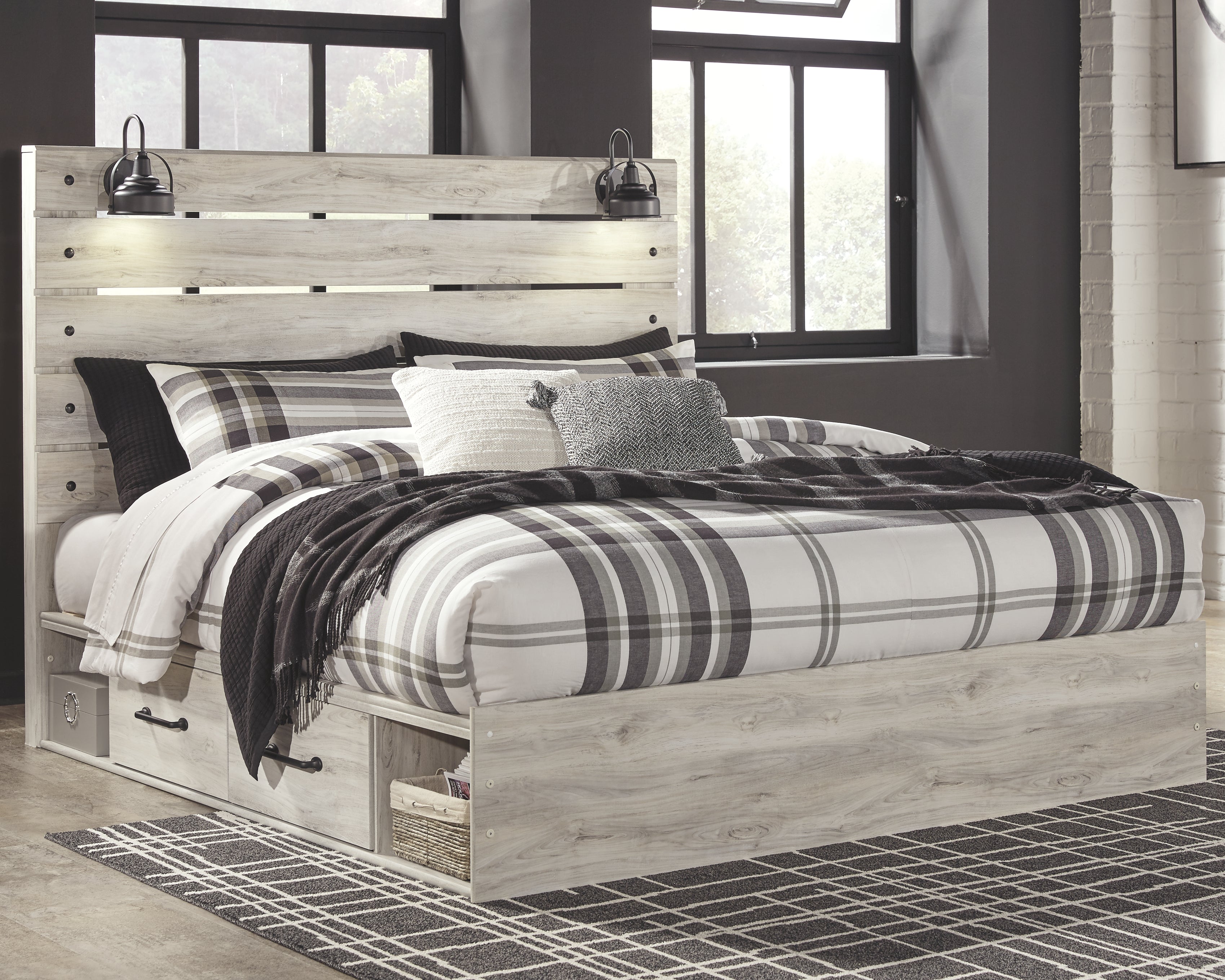 Cambeck Signature Design by Ashley King Panel Bed with 2 Storage Drawers