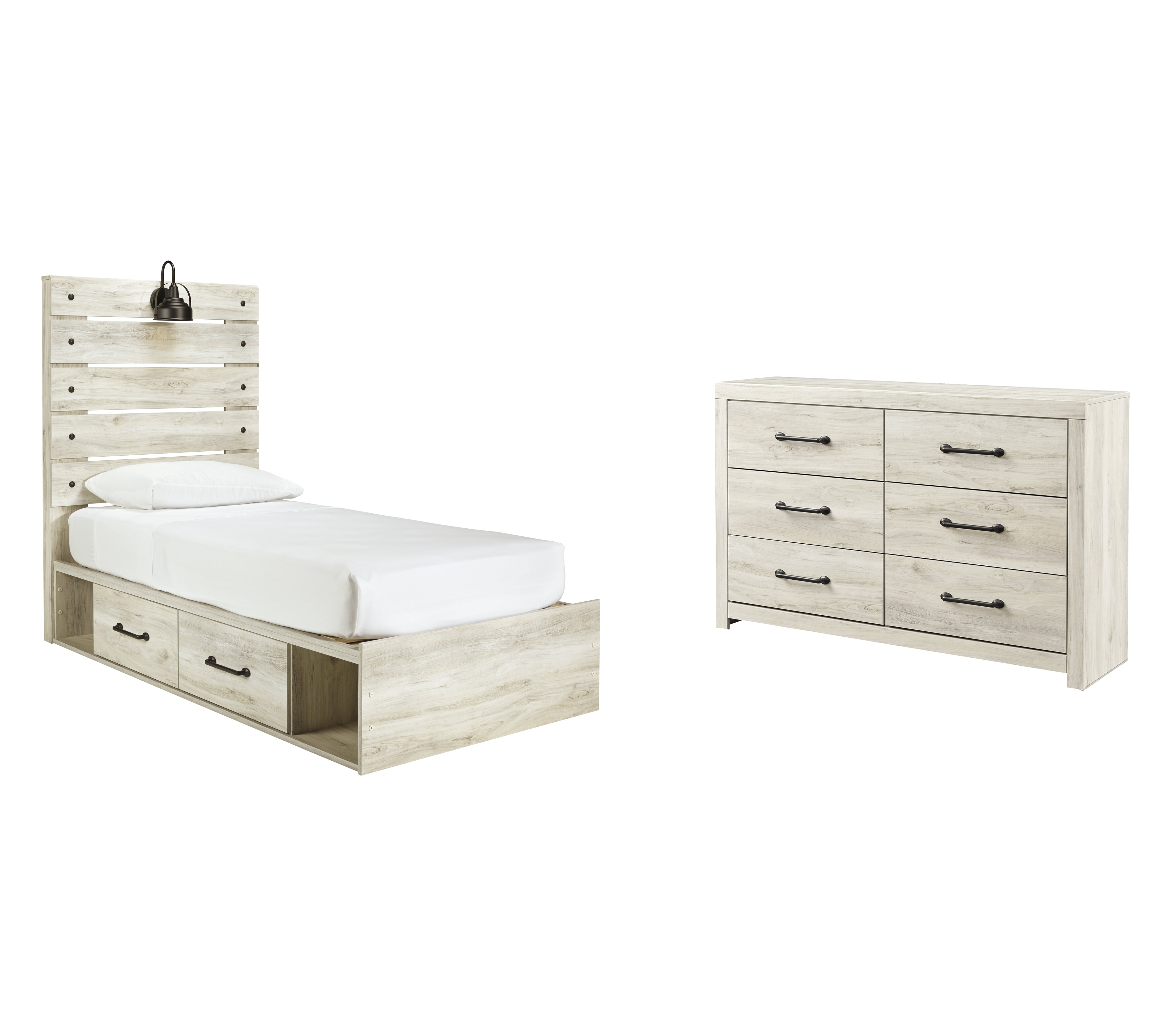 Cambeck Signature Design Youth Bedroom 4-Piece Bedroom Set with 4 Storage Drawers