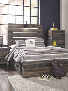 Drystan Signature Design by Ashley Full Panel Bed with 4 Storage Drawers