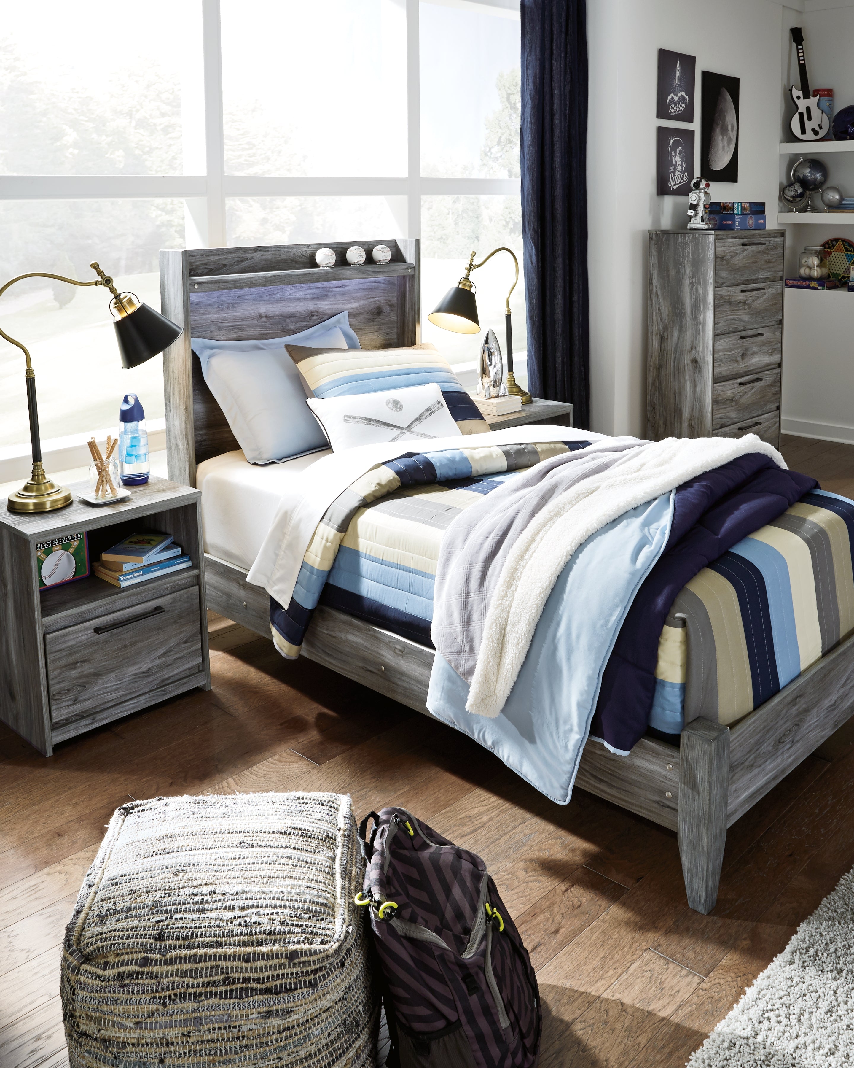 Baystorm Signature Design by Ashley Twin Panel Bed