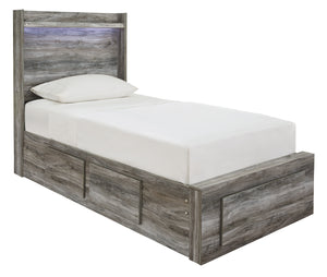 Baystorm Signature Design by Ashley Twin Panel Bed with 5 Storage Drawers