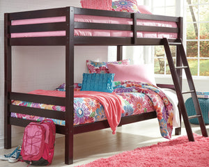 Halanton Signature Design by Ashley Twin over Twin Bunk Bed with Ladder