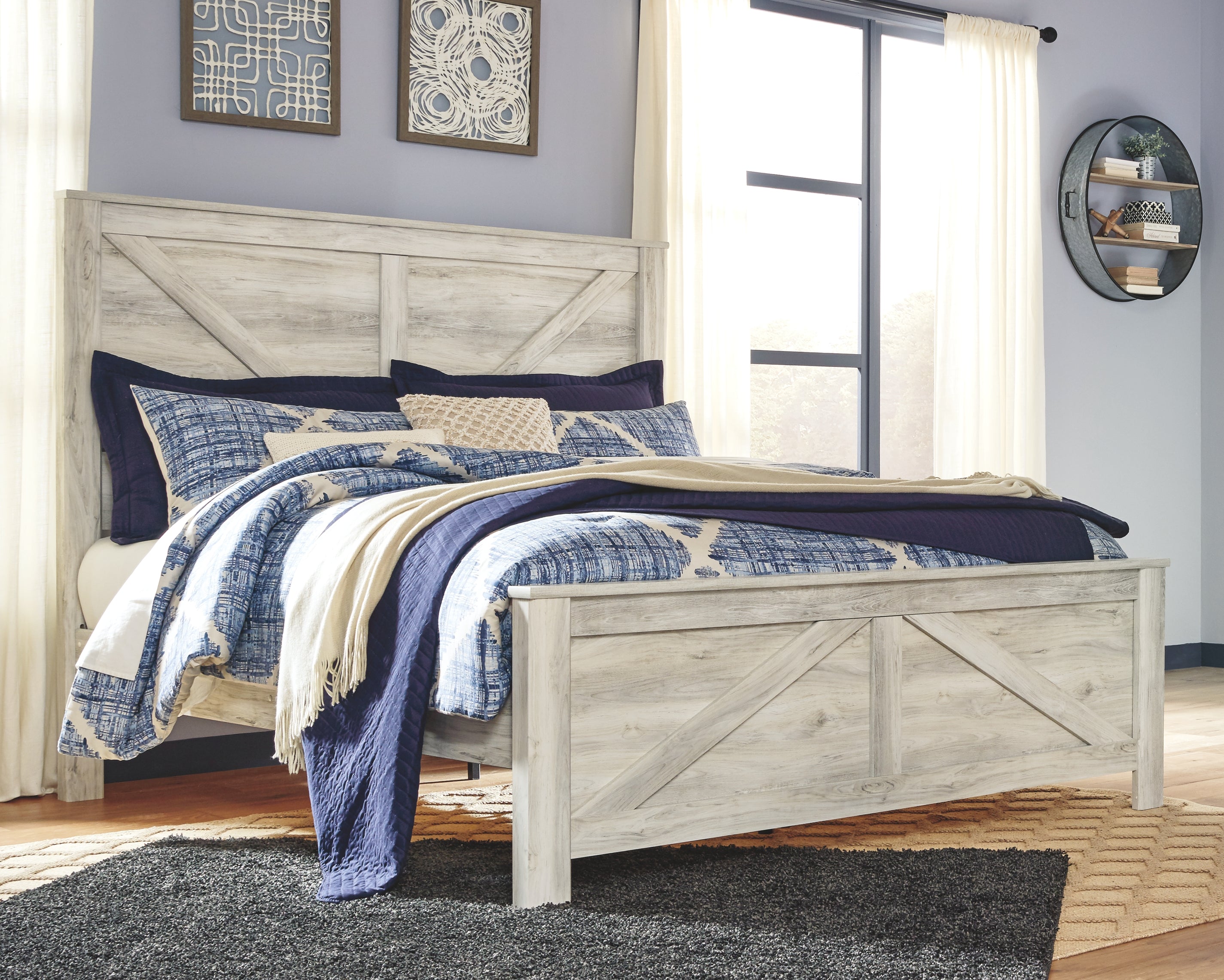 Bellaby Signature Design by Ashley King Crossbuck Panel Bed