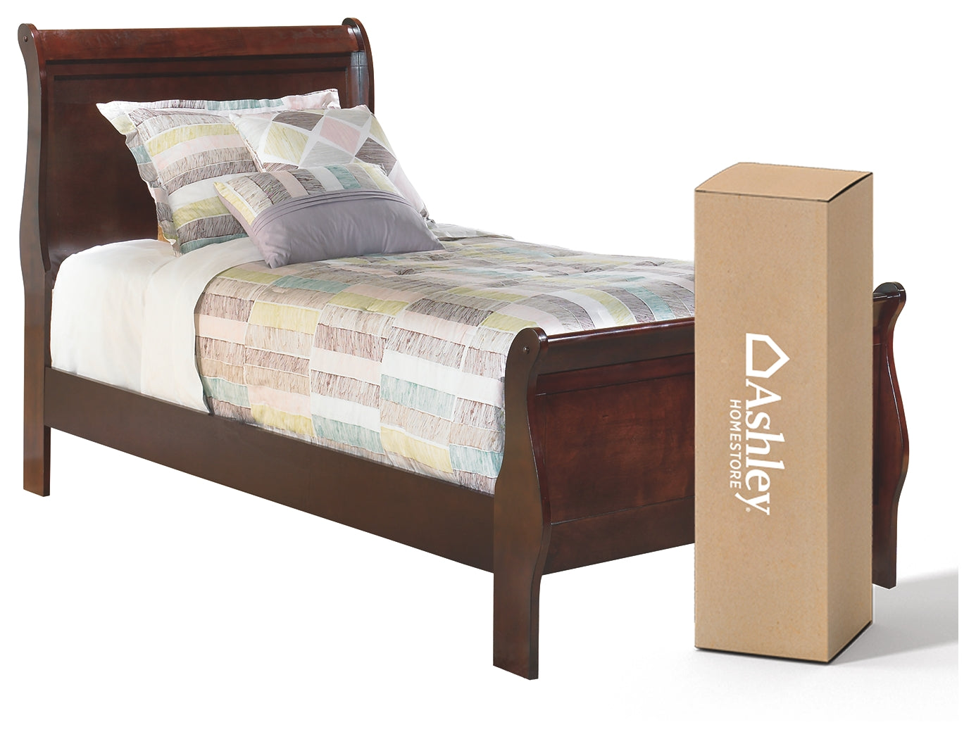 Alisdair Signature Design 4-Piece Bedroom Set with Memory Foam Mattress