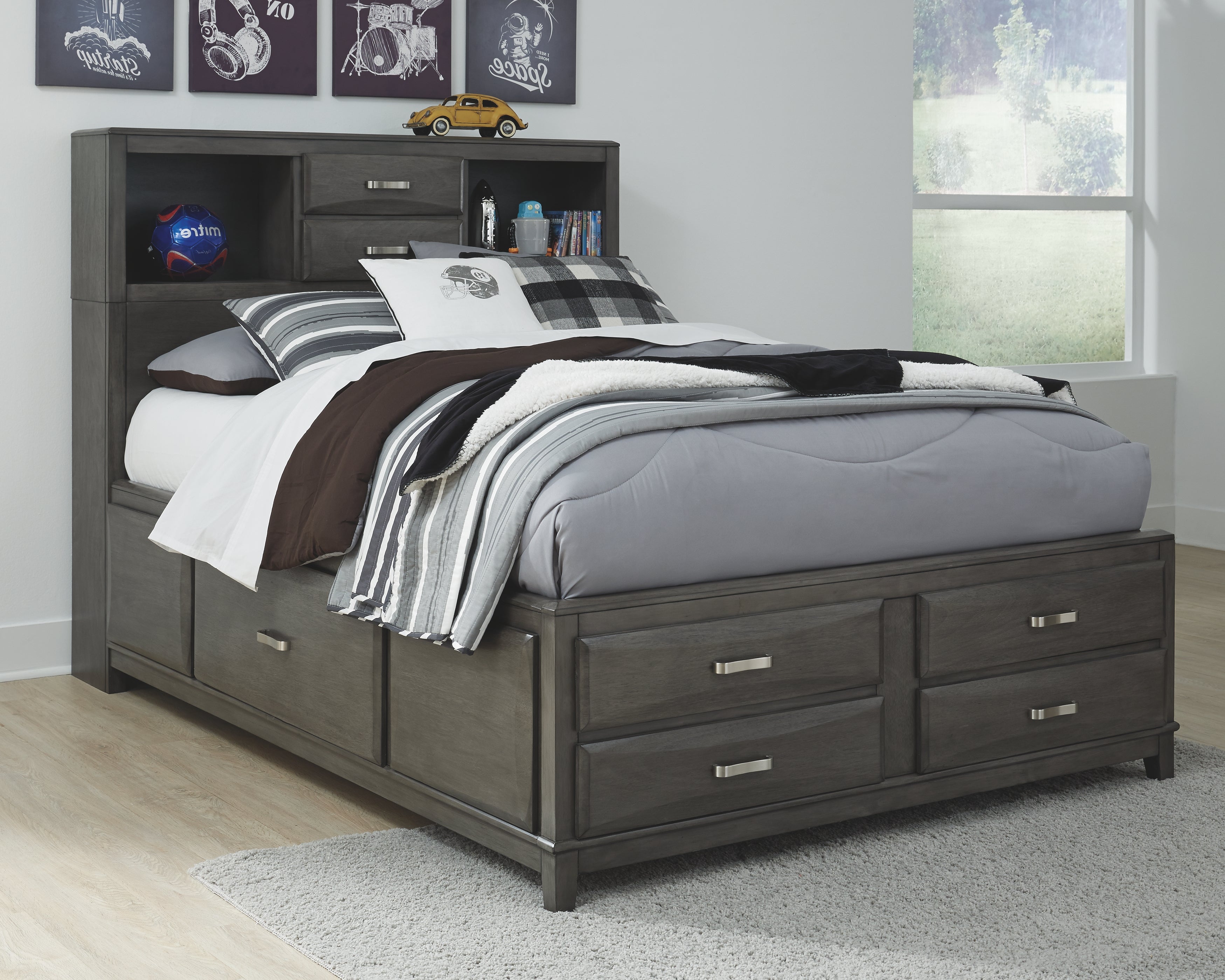 Caitbrook Signature Design by Ashley Full Storage Bed with 7 Drawers