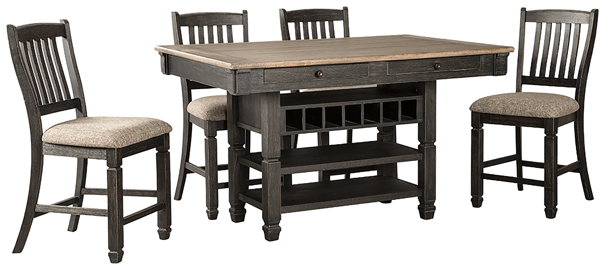 Tyler Creek Signature Design Counter Height 5-Piece Dining Room Set