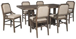 Wyndahl Signature Design Counter Height 7-Piece Dining Room Set