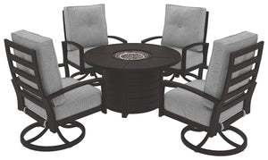 Castle Island Signature Design 5-Piece Outdoor Fire Pit Set